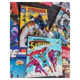 Lot of vintage books and comic books Superman GI joe and more