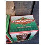 2 Budweiser Holiday Steins 1998 & 2004 still in boxes never used