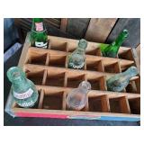 Amazing Pepsi Crate with Gorgeous Color and Squirt Crate with various Vintage Soda Bottles