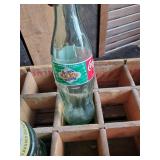 Amazing Pepsi Crate with Gorgeous Color and Squirt Crate with various Vintage Soda Bottles
