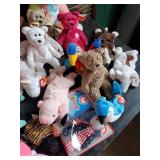 Large Lot of TY Beanie babies of various styles and Sizes most with tags and great condition