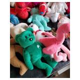 Large Lot of TY Beanie babies of various styles and Sizes most with tags and great condition