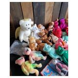 Large Lot of TY Beanie babies of various styles and Sizes most with tags and great condition