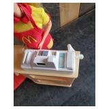 Vintage Barbie McDonalds set and cashier station with Barbie Employee