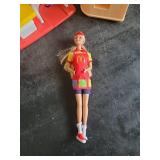 Vintage Barbie McDonalds set and cashier station with Barbie Employee