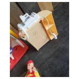 Vintage Barbie McDonalds set and cashier station with Barbie Employee