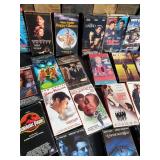 Lot of Many VHS tapes with various Titles