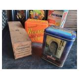 Vintage Tins and trays with beautiful color