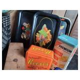 Vintage Tins and trays with beautiful color