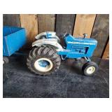 Vintage toy The Big Blue Ford 8000 Tractor and trailor