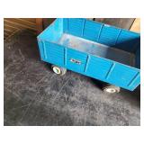 Vintage toy The Big Blue Ford 8000 Tractor and trailor