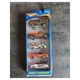 Vintage Harley Davidson Hotwheels cars still in box