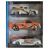 Vintage Harley Davidson Hotwheels cars still in box