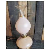Beautiful Vintage Lamp with floral pinecone design Gas Lamp Electric