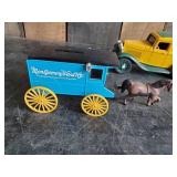 3 Collectible Montgomery Wards metal Vehicle Banks