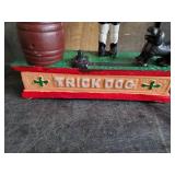 Vintage Cast metal Trick Dog Bank  untested