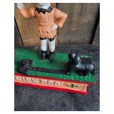 Vintage Cast metal Trick Dog Bank  untested