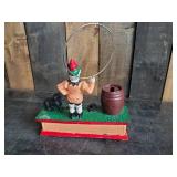 Vintage Cast metal Trick Dog Bank  untested