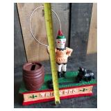 Vintage Cast metal Trick Dog Bank  untested