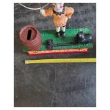 Vintage Cast metal Trick Dog Bank  untested