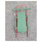 Vintage Sled with great color perfect Christmas décor