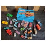 Vintage Metal Cars and 1975 Hot Wheels Storage Case