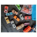 Vintage Metal Cars and 1975 Hot Wheels Storage Case