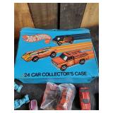 Vintage Metal Cars and 1975 Hot Wheels Storage Case