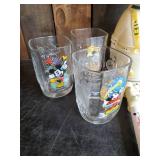 Lot of Various Vintage Disney Items, Glasses Puzzles Bank and more