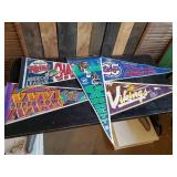 Vintage Collectible Pennants Vikings, Garnett, Twins and others
