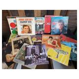 Lot of vintage LP records of various artists