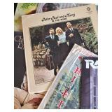 Lot of vintage LP records of various artists
