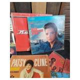 Lot of vintage LP records of various artists