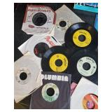 Lot of vintage records of various artists