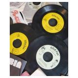 Lot of vintage records of various artists