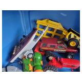 Lot of vintage Toys Bass Runner, Shell and more with Tote