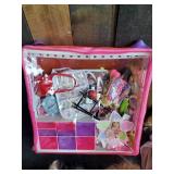 Lot of Vintage Dolls,  Barbies and Tons of clothes & more with Tote