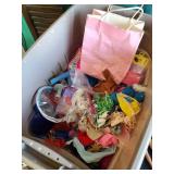 Lot of Vintage Dolls,  Barbies and Tons of clothes & more with Tote
