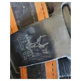 2 Safariland Leather gun Belts and Vintage Smith & Wesson Handcuffs
