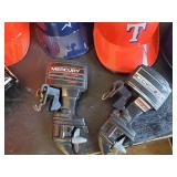 Vintage Lot of toys Baseball Caps, Mini Mercury Motors, K Nex and more