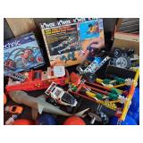 Vintage Lot of toys Baseball Caps, Mini Mercury Motors, K Nex and more