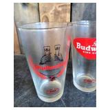 Lot of 8 Vintage Budweiser Glasses