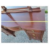 Gorgeous Vintage Dove tail Dresser and Mirror with gorgeous detail