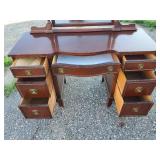 Gorgeous Vintage Dove tail Dresser and Mirror with gorgeous detail
