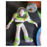 Lot of Vintage Toys - Flintstone Car, Tonka, Buzz Lightyear More