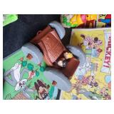 Lot of Vintage Toys - Flintstone Car, Tonka, Buzz Lightyear More