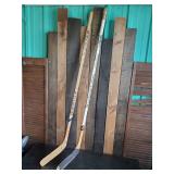 2 Vintage Hockey Sticks - Rare Christian in Good Condition