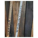 2 Vintage Hockey Sticks - Rare Christian in Good Condition