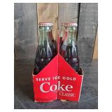 Hard to find Collector 6 Pack of Classic Coke - Unopened Bottles