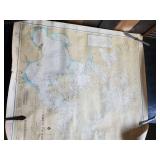 Vintage 1973 Large Lake of the Woods Map